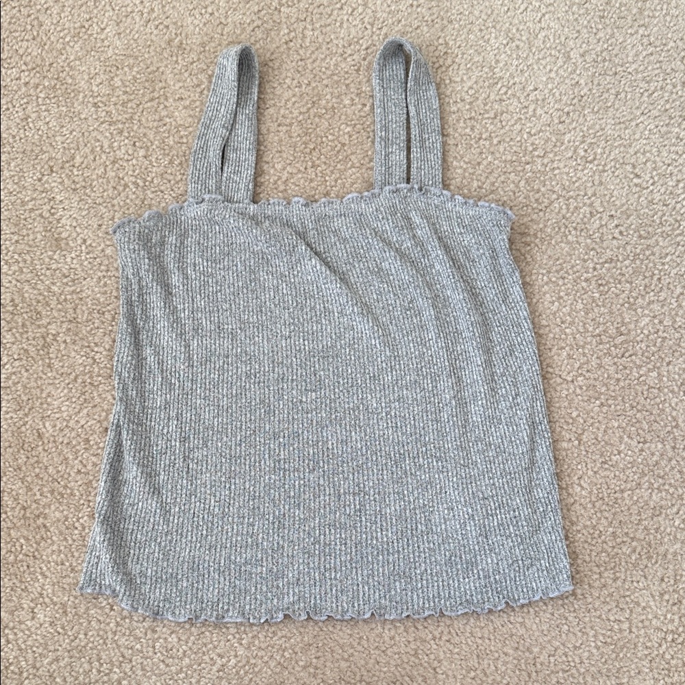 American Eagle Outfitters Gray Ribbed Tank